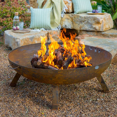 Portable Corten Steel Fire Pit Camping Corten Steel Bonfire Stoves Fire Bowl