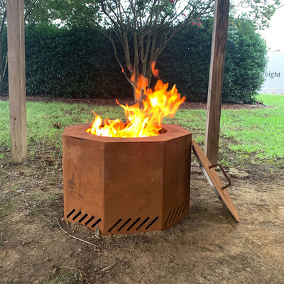 Charcoal  Bonfire Fire Pit 19.5 Inch Portable Outdoor Wood Burning Smokeless