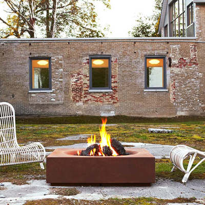 Outdoor Patio Heater Fireplace Corten Steel Fire Pit Wood Burning 60-150cm