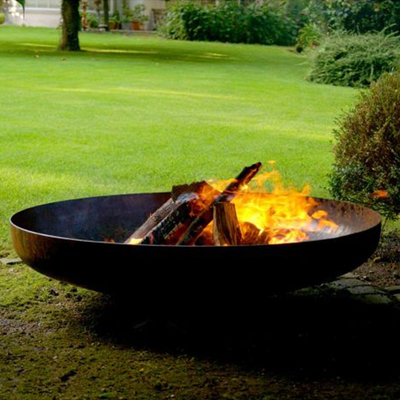 Wood Burning Corten Steel Outdoor Fire Pit Garden Camping Design