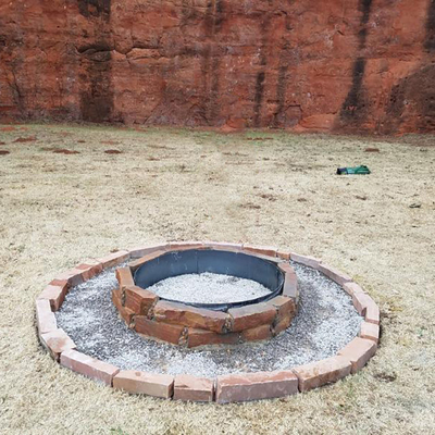 Outdoor Rusty Corten Weathering Steel Fire Pit OEM ODM