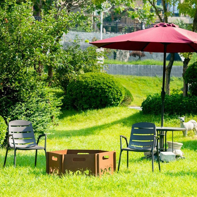Wood Burning Steel Fire Pit Corten Steel Outdoor Rustic Finish Fire Pit
