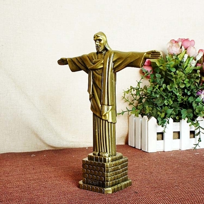 12 Inch Cast Iron Religion Outdoor Metal Sculpture Home Ornaments