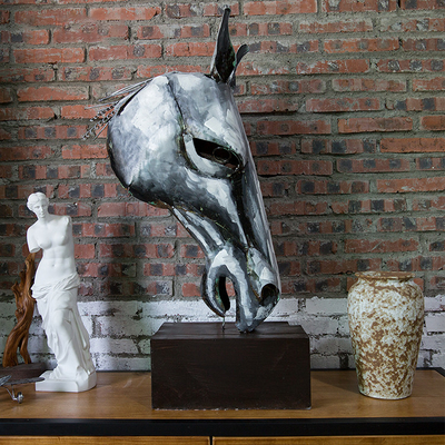 ISO9001 Certification Abstract Outdoor Metal Sculpture 500cm For Decoration