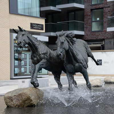 Giant Bronze Decorative Outdoor Metal Horse Sculpture TUV Standard