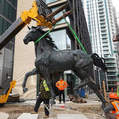 Giant Bronze Decorative Outdoor Metal Horse Sculpture TUV Standard