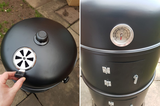 Modern Corten Steel Rusty Camping Barbecue Grill Wood Burning Outdoor Cooking