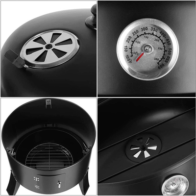 18&quot; Height Outdoor Cooking Grills Portable Charcoal Grill 3 In 1 Multifunction