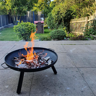 Camping Brazier Bonfire Bowl Basket BBQ Grill Portable Outdoor