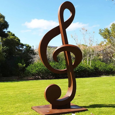 OEM Weathering Steel Lawn Sculptures Metal Rusty Metal Yard Sculptures Outdoor
