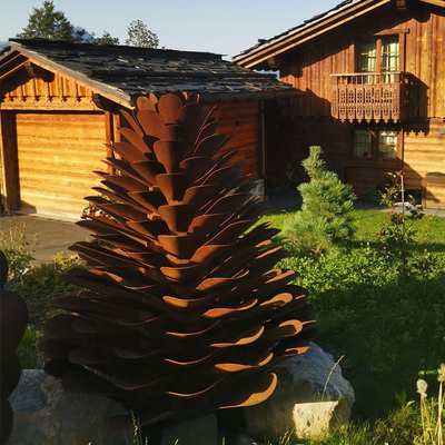 Garden Landscape Corten Steel Sculpture Cactus Metal Yard Art Natural Rusted