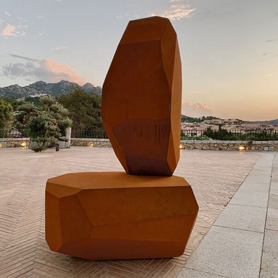 3mm Thickness Unique Corten Steel Sculpture Metal Yard Art Sculpture