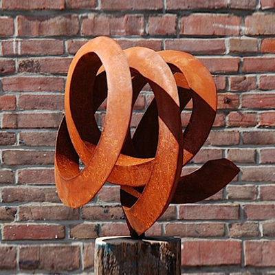 Gnee Garden Vintage Outdoor Rusty Metal Garden Abstract Sculptures Customizable