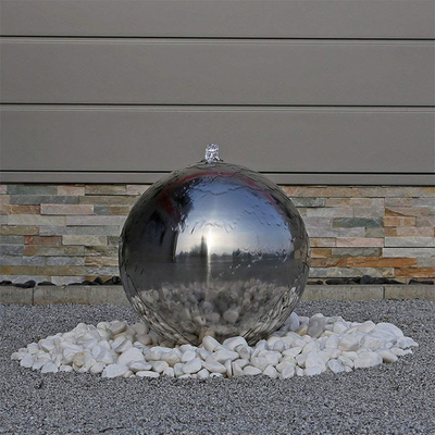 H245cm Hollow Sphere Stainless Steel Sculpture For Outdoor Decoration