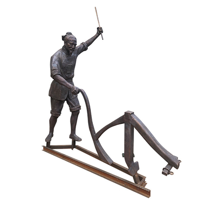 Gnee Garden 200cm Antique Bronze Garden Statues Traditional Designed