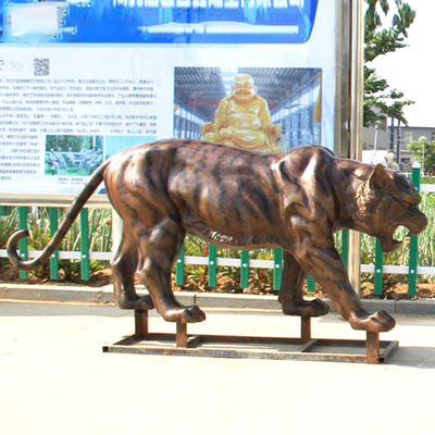 3m Realistic Outdoor Bronze Sculpture Aantique Bronze Tiger Statue