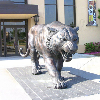 3m Realistic Outdoor Bronze Sculpture Aantique Bronze Tiger Statue