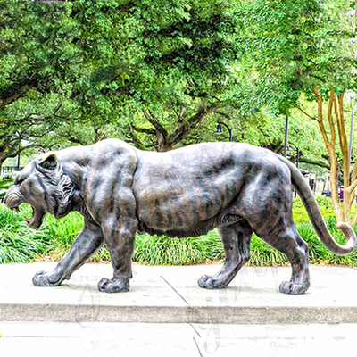 3m Realistic Outdoor Bronze Sculpture Aantique Bronze Tiger Statue
