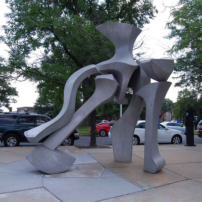 SGS Approval Cast Iron Modern Abstract Metal Sculpture For Restaurant
