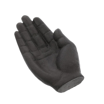 5.5 Inch Creative Antique Black Cast Iron Hand Sculpture Set For Home Decorations