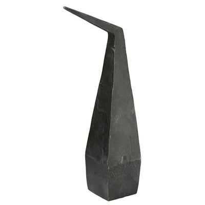 Abstract Nordic Outdoor Metal Sculpture Black Iron Sculpture 6 Inch Height