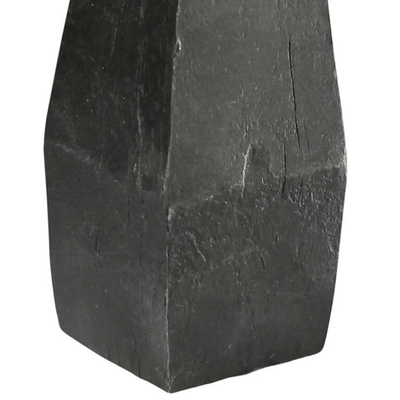 Abstract Nordic Outdoor Metal Sculpture Black Iron Sculpture 6 Inch Height