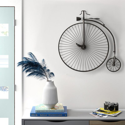 Gnee Garden Metal Wire Hanging Bike On Wall For Decoration