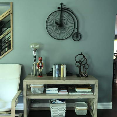 Vintage Wall Mounting Metal Cycle Wall Decor Customized For Restaurant