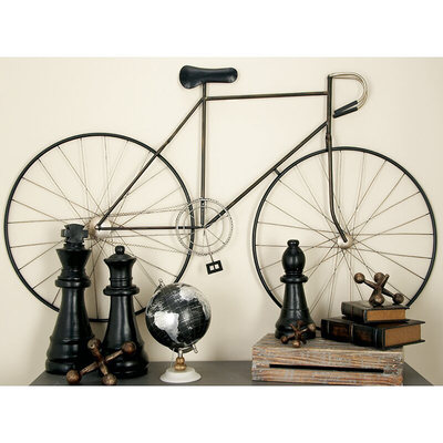 59 Inch Iron Metal Wall Art Decor Metal Bicycle Wall Art For Living Room