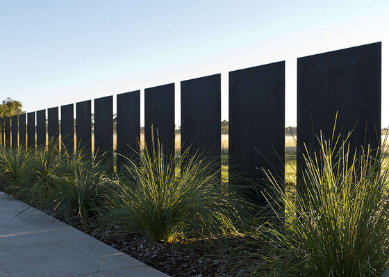 2m High Garden Corten Steel Fence Panel Exterior Design for Residential