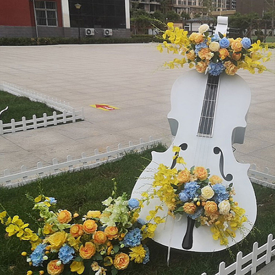 Iron Cello Musical Instrument Sculpture for Outdoor Garden Lawn Ornaments